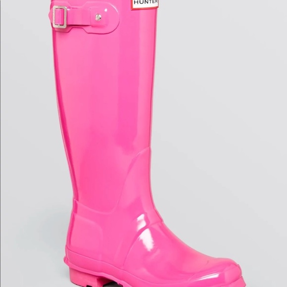 New Pink Hunter Boots - Picture 2 of 2